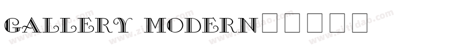 gallery modern字体转换